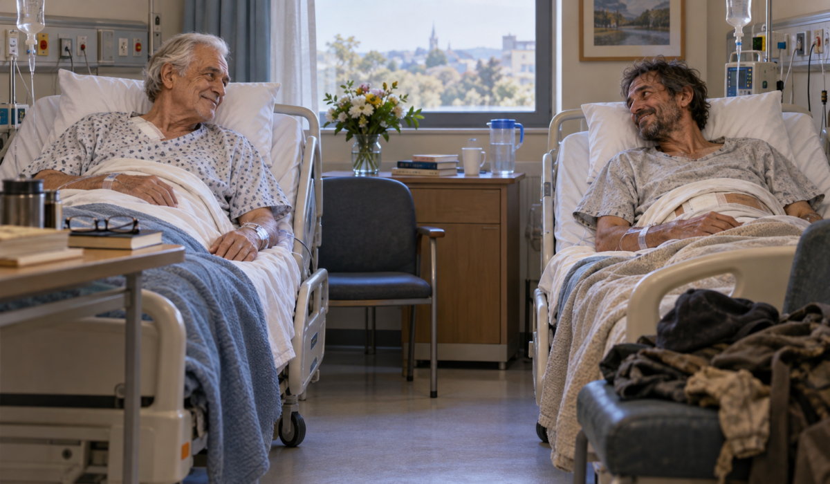DOCTOR AND SICK MAN